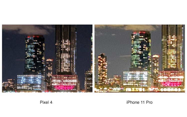 Pixel 4 8x digital zoom vs. iPhone 11 Pro