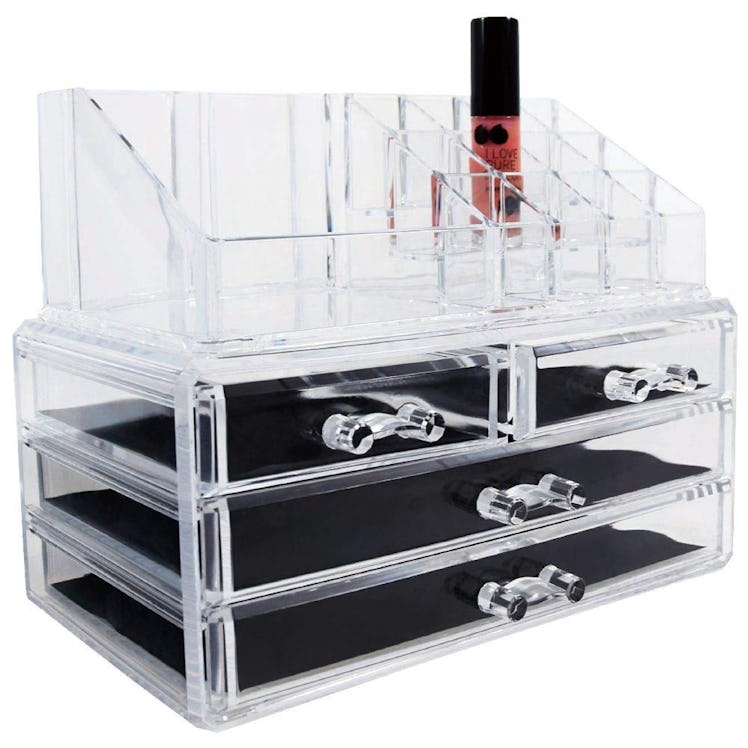 Ikee Design Acrylic Jewelry Makeup Cosmetic Storage Display Organizer 