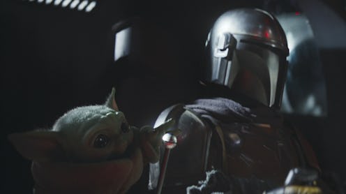 Baby Yoda and Mando In The Mandalorian