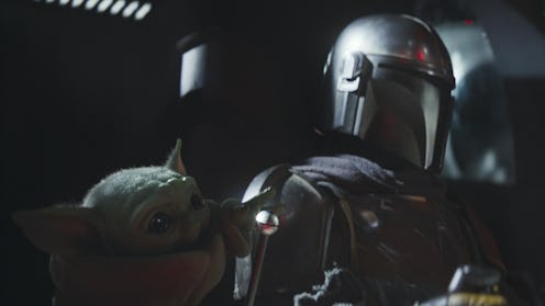 Baby Yoda and Mando In The Mandalorian