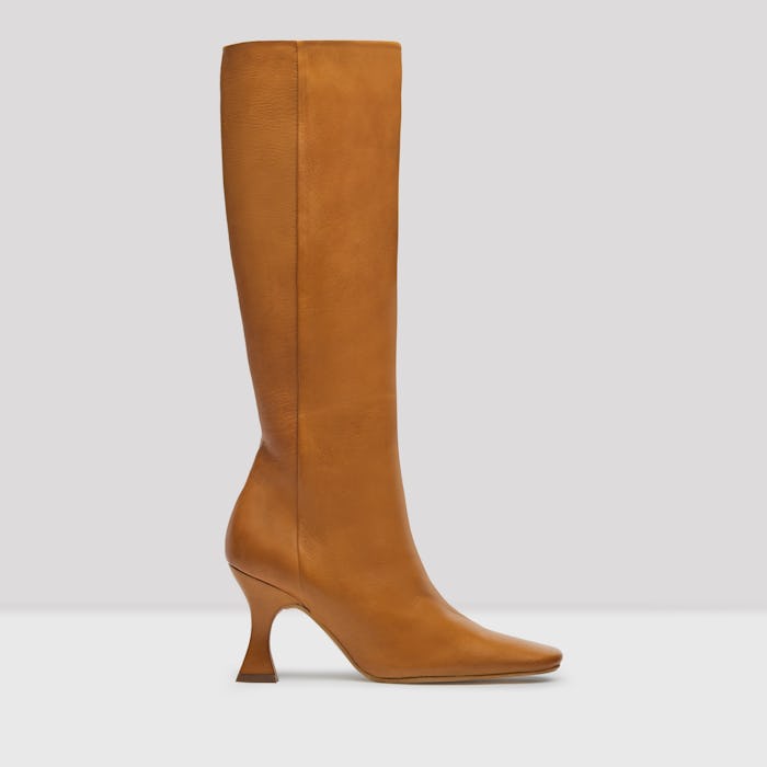 Inga Cognac Nappa Leather Boots