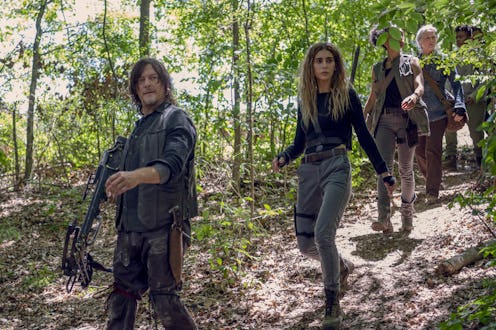 Norman Reedus as Daryl Dixon, Nadia Hilker as Magna, Lauren Ridloff as Connie, Melissa McBride as C...