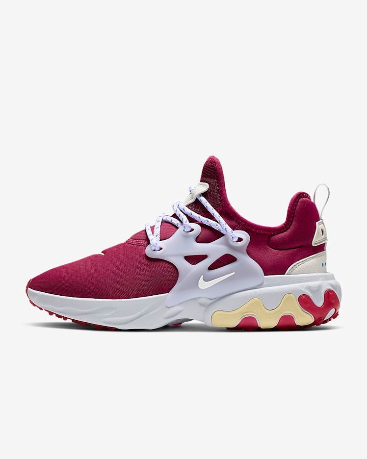 Nike React Prestos in Noble Red/Photo Blue/Bicycle Yellow/White 