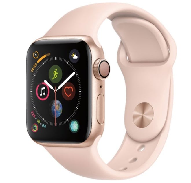 Apple Watch Series 4 (GPS) 40mm Gold Aluminum Case with Pink Sand Sport Band - Gold Aluminum