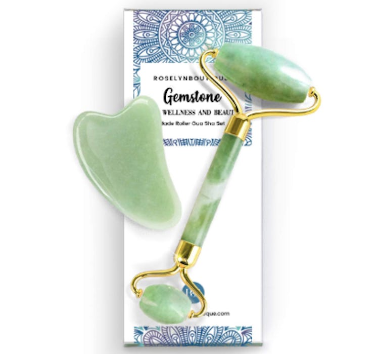 roselynboutique's Jade Roller and Gua Sha Set 