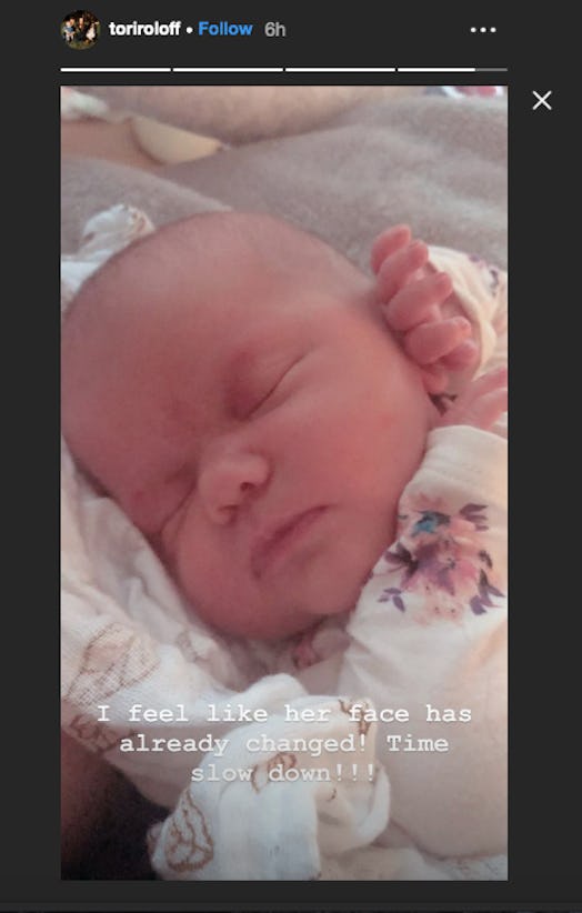 Tori Roloff shared a picture of her newborn daughter, Lilah.