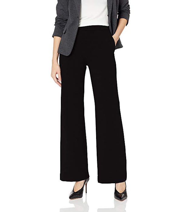 Lark & Ro Women's Wide Leg Ponte Pant