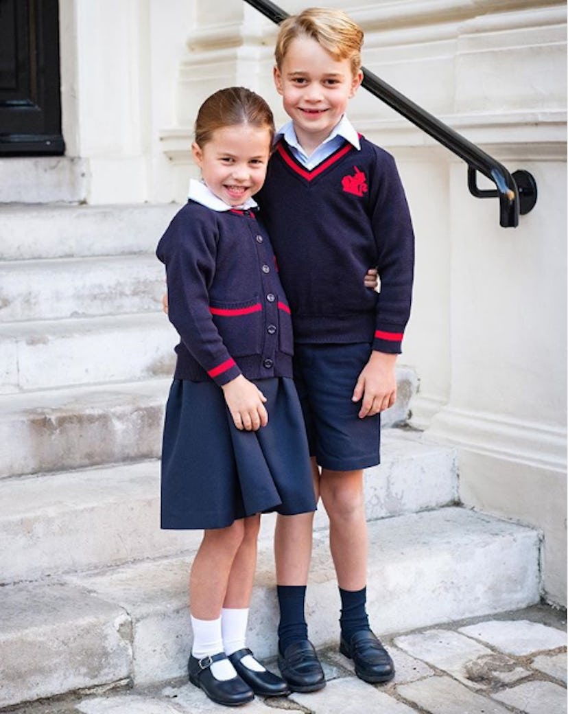 Prince George and Princess Charlotte went off to school together for the first time in September 201...