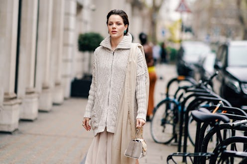 Styling a coatigan for work requires a few additional polished pieces