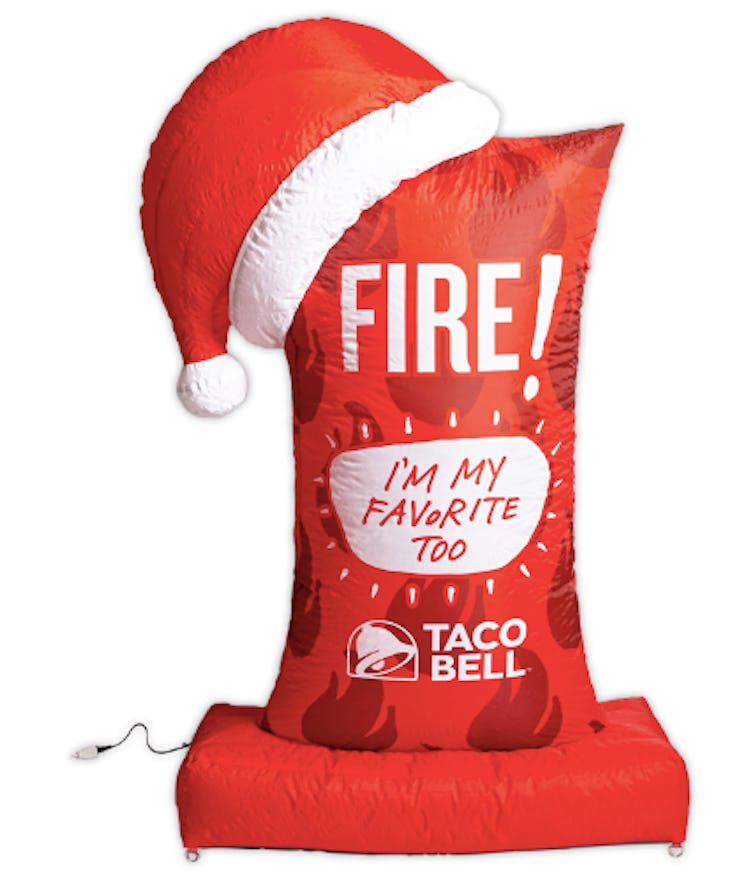 Taco Bell 6-Foot Fire Sauce Packet Inflatable Airblown Holiday Decoration