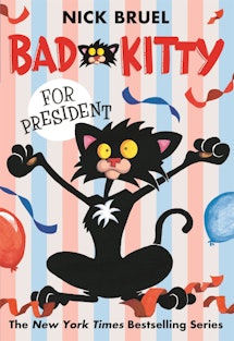 The children's book 'Bad Kitty For President' contains several grawlixes that some readers have expr...