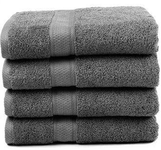 Ariv Collection Premium Bamboo Cotton Bath Towels (Set of 4)
