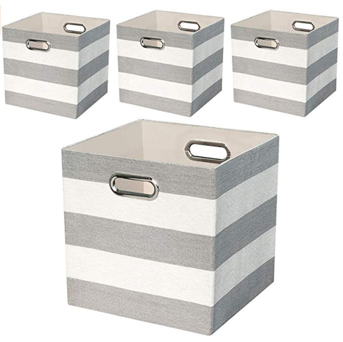 Posprica Storage Bins Storage Cubes, 11 by 11 inches (4-Pack)