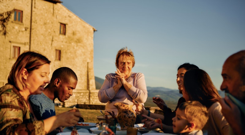 Your Airbnb Cooking Experience might just be with a lovely woman at a castle, like in the photo abov...