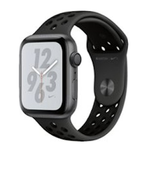 Apple - Apple Watch Nike+ Series 4 (GPS) 44mm Space Gray Aluminum Case with Anthracite/Black Nike Sp...