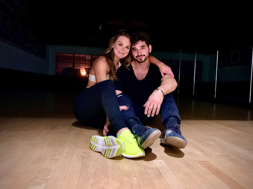 Hannah Brown and Alan Bersten rehearsing for DWTS.