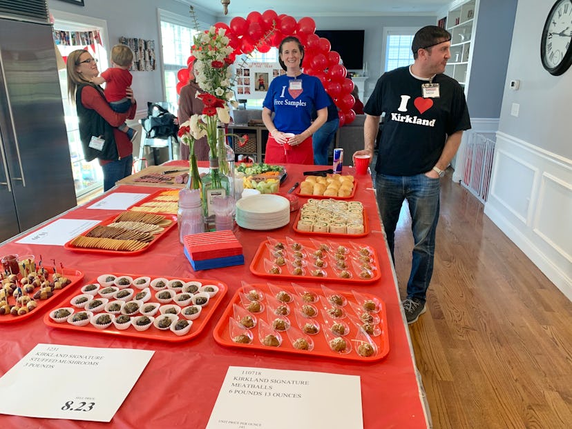 Josie and Sebastian's birthday party for Mason featured signature food items from Costco. 