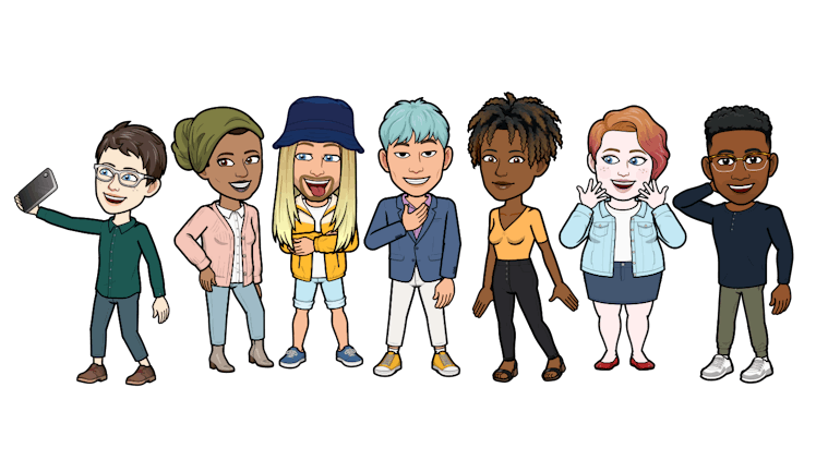 Snapchat's New Mix & Match Bitmoji Outfits