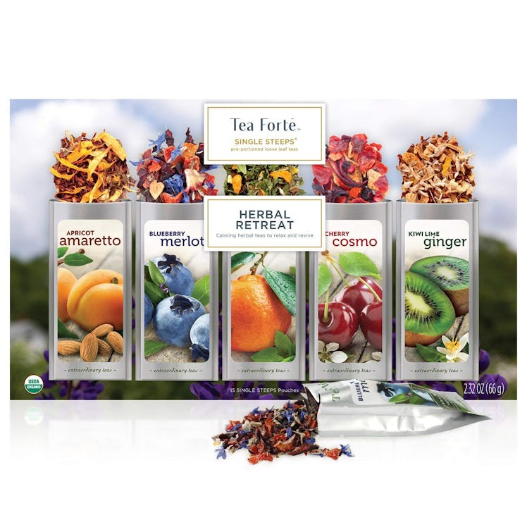 Tea Forte Single Steeps Tea Variety Pack (15-Pack)