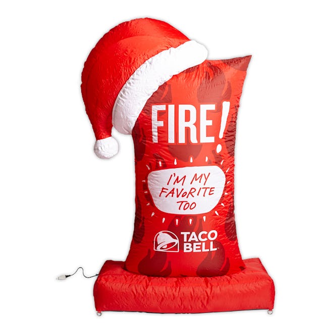 Taco Bell 6ft. Fire Sauce Packet Inflatable Airblown Holiday Decoration
