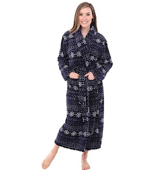 Alexander Del Rossa Women's Plush Fleece Robe