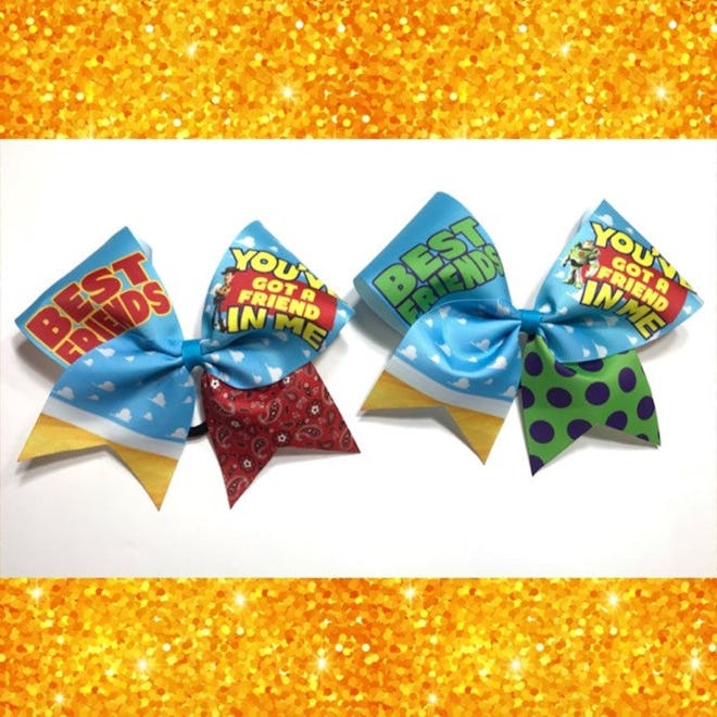 Toy Story Themed Woody and Buzz Lightyear Best Friends Bow Set