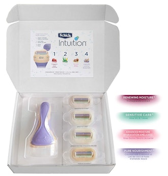 Schick Intuition Pure Nourishment Razor and 4 Razor Refills