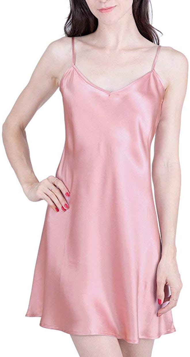 OSCAR ROSSA Silk Slip Nightgown