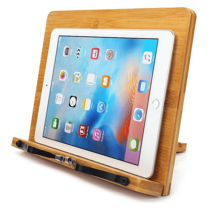 wishacc Bamboo Book Stand 