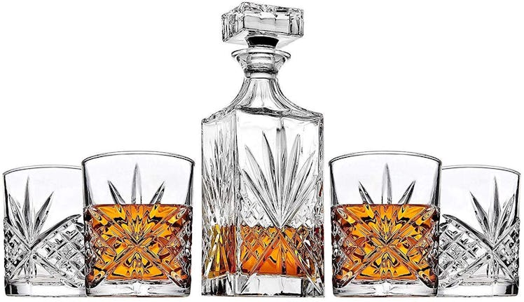 James Scott 5 Piece Crystal Decanter Set (5 Pieces)