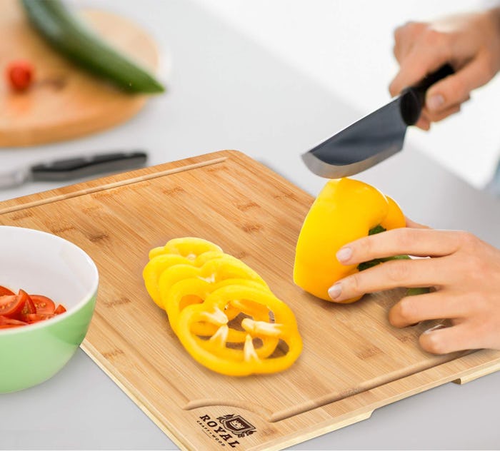 Bamboo Cutting Board with Juice Groove by Royal Craft Wood