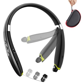 Foldable Wireless Neckband Headset by BEARTWO