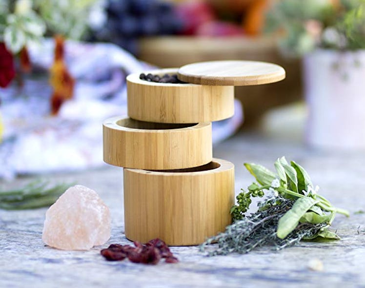 Totally Bamboo Triple Salt Box