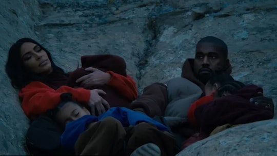 a still from Kanye west's new video "closed on sunday"