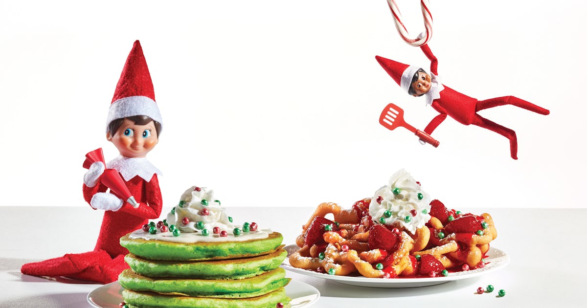 Pancakes gingerbread ihop international copycat IHOP's Elf On The Shelf Holiday Menu Features Funnel Cakes & Green Pancakes