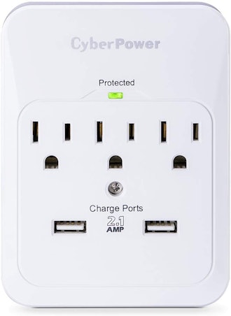 CyberPower 5 Outlet Surge Wall Tap