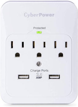 CyberPower 5 Outlet Surge Wall Tap