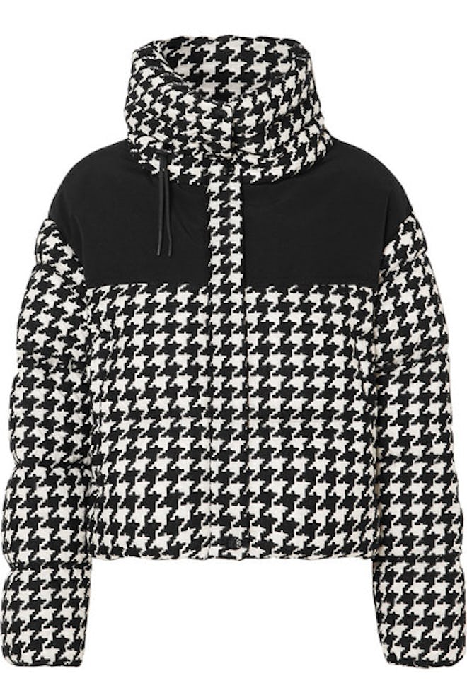 Embroidered Quilted Shell Down Jacket