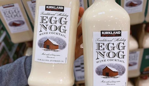 Costco has an eggnog wine cocktail you can serve on ice.