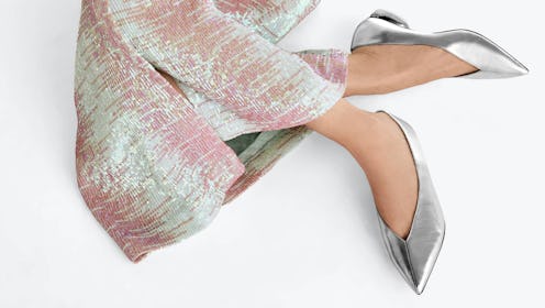 Swap your heels for these festive flat shoes straight from the high street