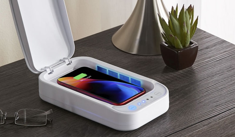 Hammacher Schlemmer is selling smartphone cleaners that sanitizer your phone in 10 minutes.