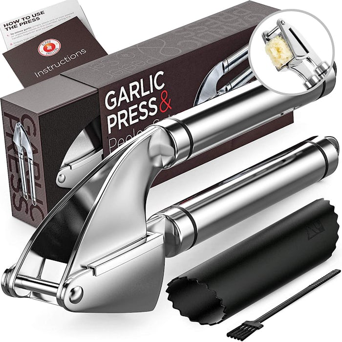 Alpha Grillers Stainless Steel Garlic Press