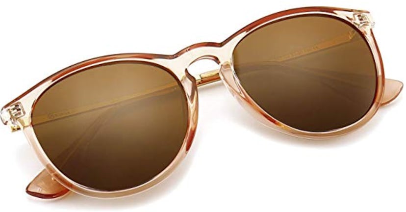 SUNGAIT Vintage Round Sunglasses for Women