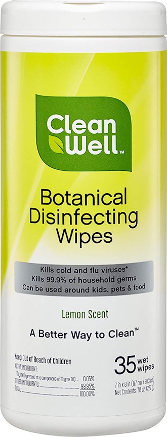 CleanWell Botanical Antibacterial Disinfecting Wipes