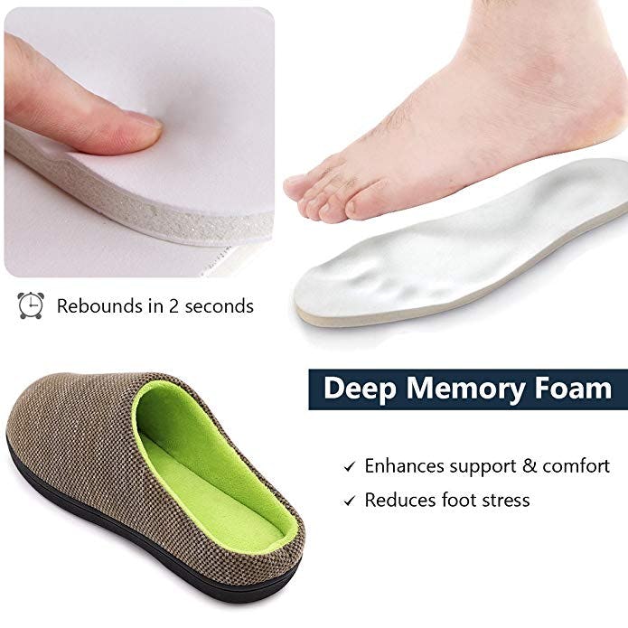 RockDove Men's Original Two-Tone Memory Foam Slipper