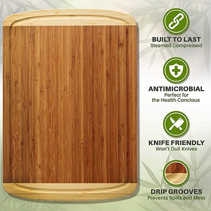 Greener Chef Bamboo Cutting Board