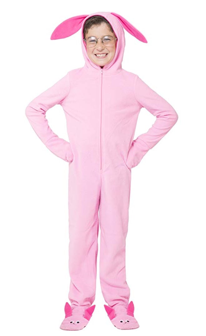 A Christmas Story Kids 'Ralphie Deranged Pink Bunny' Onesie Hooded Pajama
