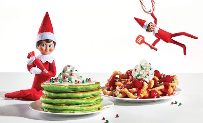 pancakes from the Elf on the Shelf holiday menu at IHOP