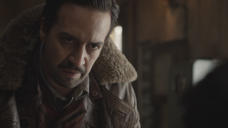 Lin-Manuel Miranda's His Dark Materials character is a hot balloon aeronaut named Lee.