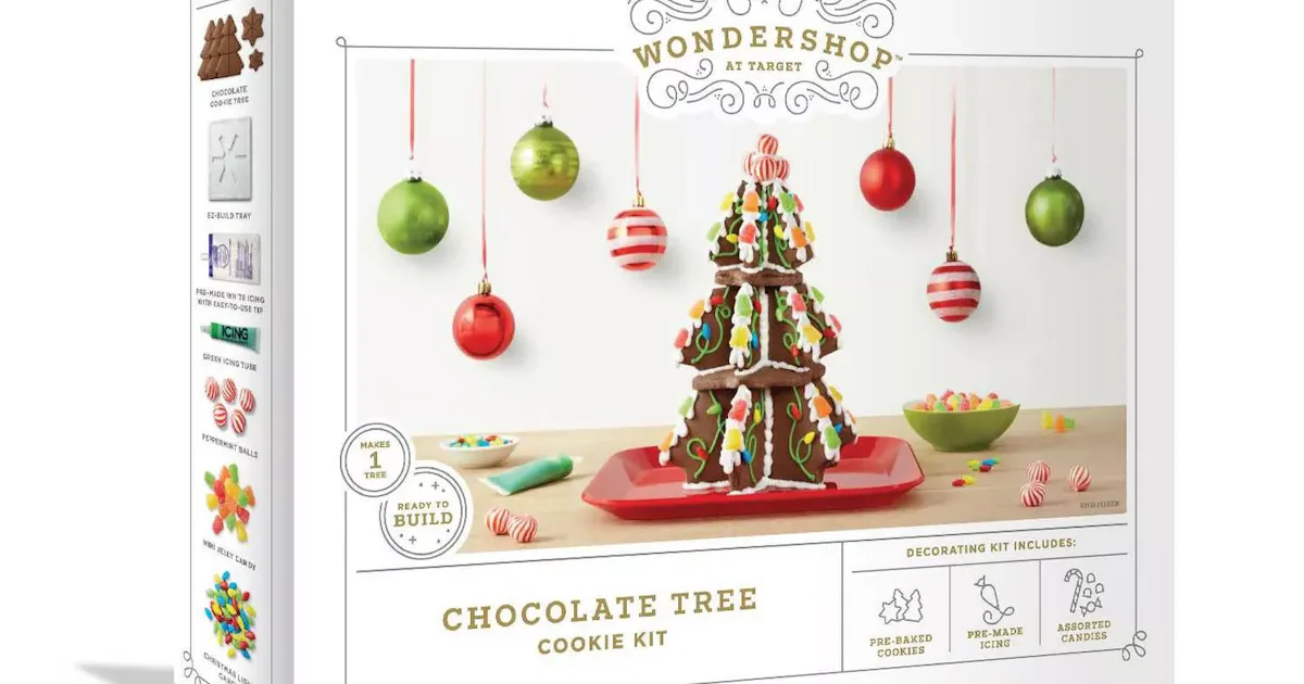 Target's Gingerbread Christmas Tree Kit Is A Festive Way To Get Icing ...